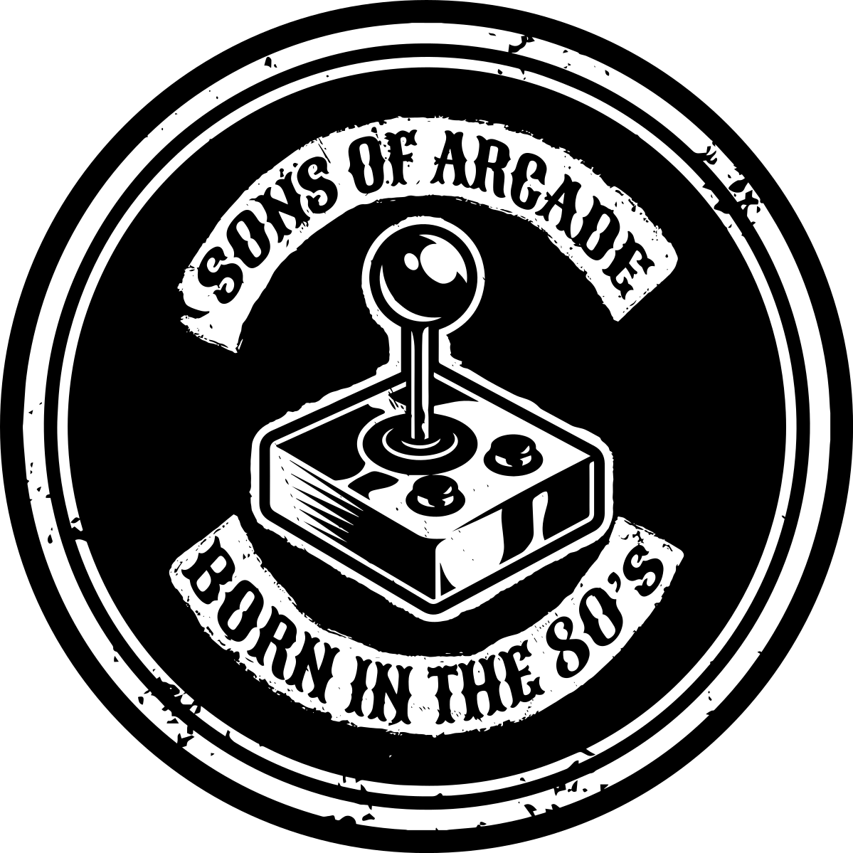 Tappeto vinile frase nostalgia arcade nata negli anni '80 - TenStickers