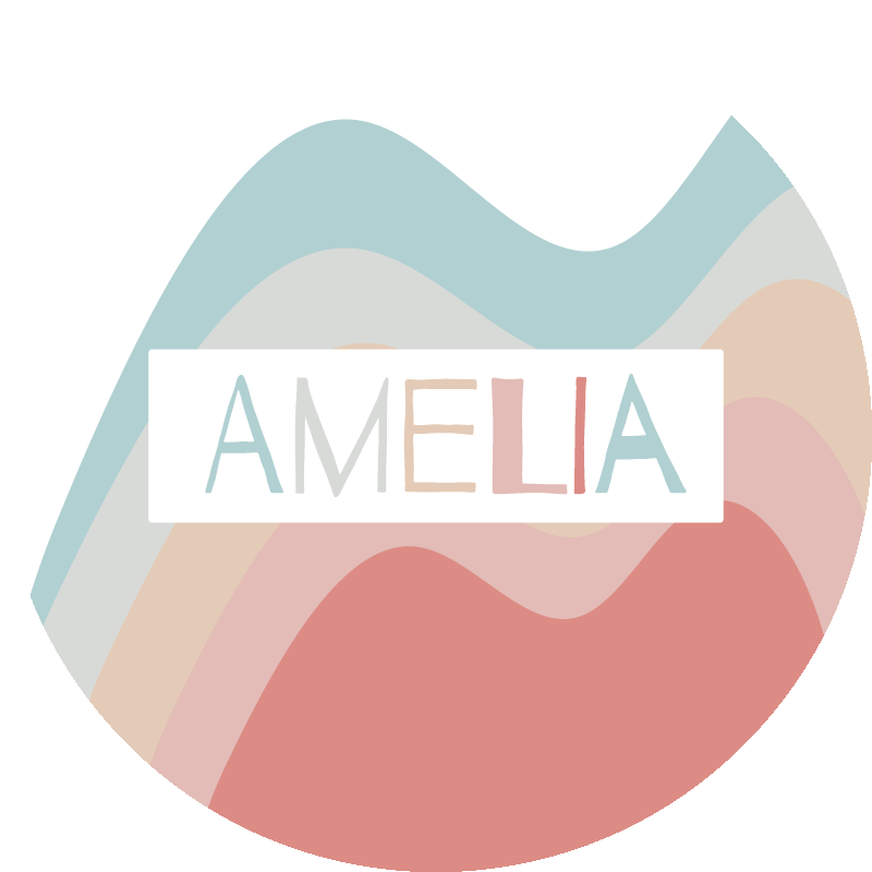 Tappeto in vinile per bambini Onde arcobaleno "boho" - TenStickers