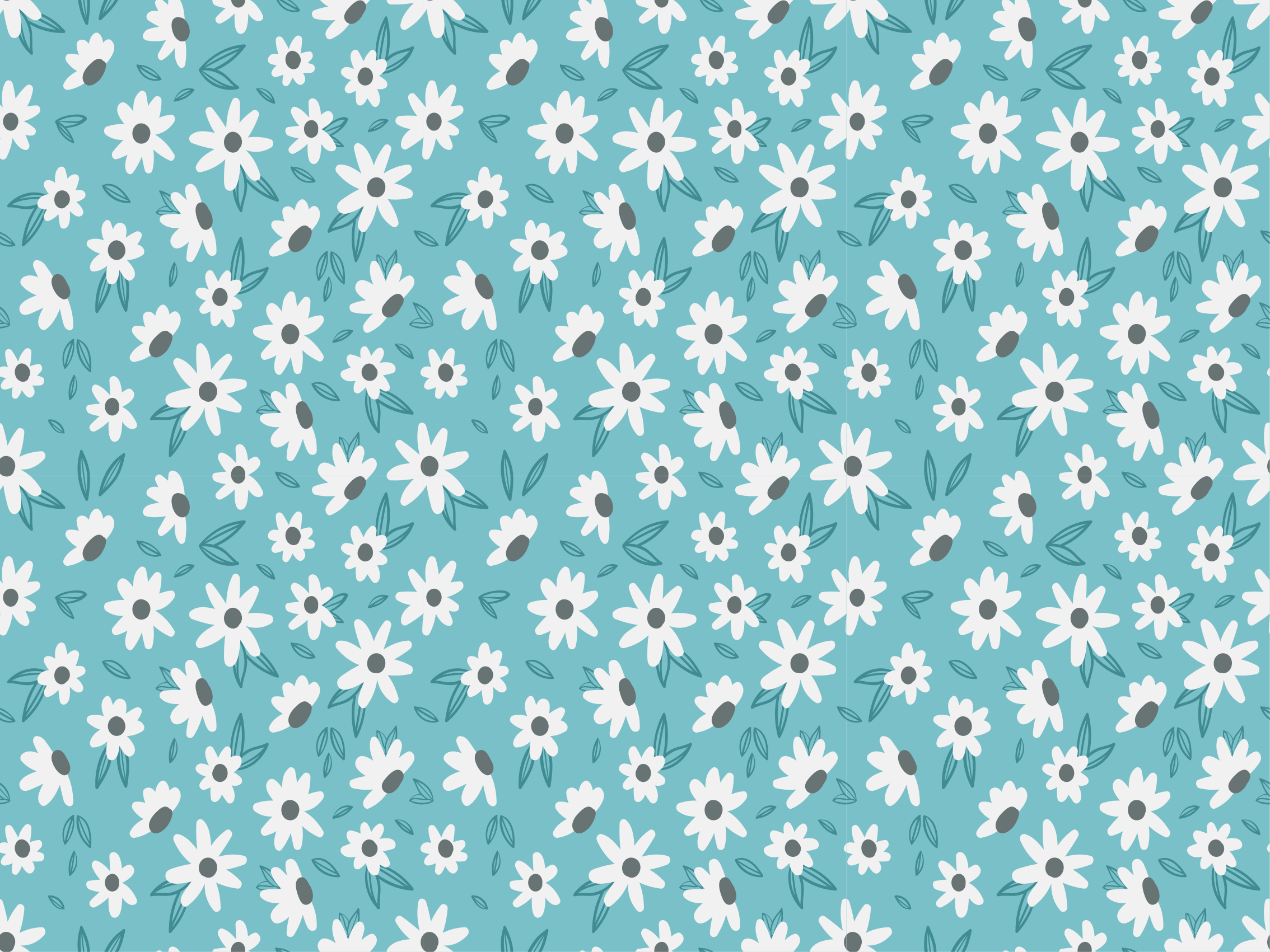 Tappeto vinile fiori decorazioni a motivi floreali - TenStickers