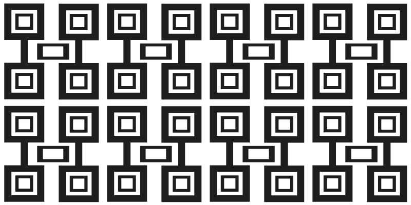 Tappeto vinile geometrico struttura geometrica a quadrati - TenStickers