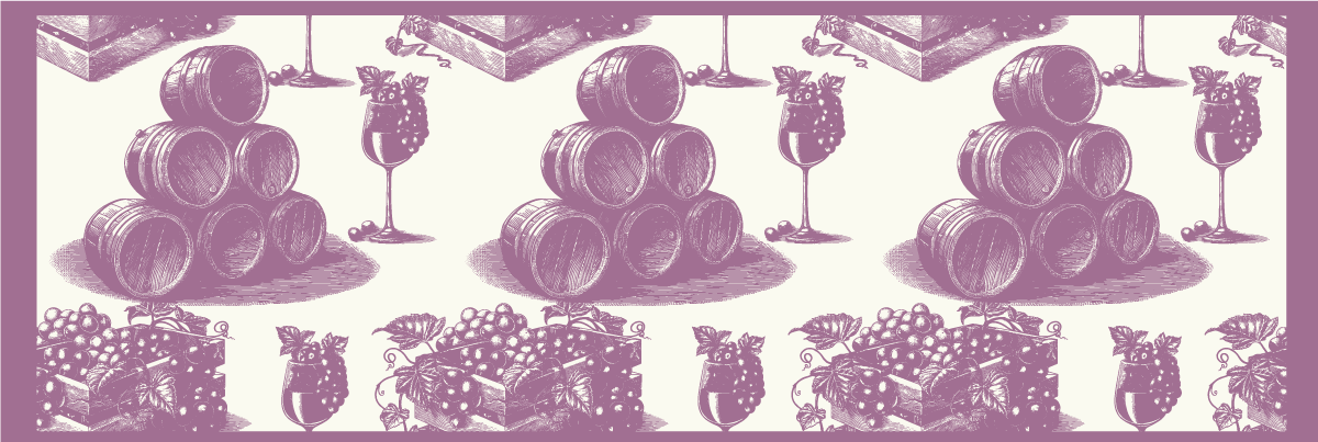 Tappeto in vinile estetica dello schizzo della cantina - TenStickers