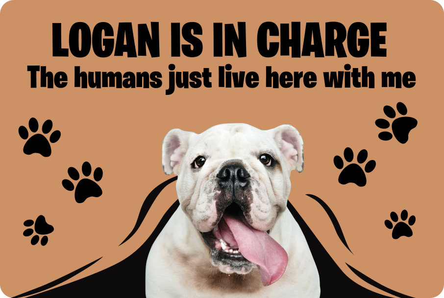 Tappeto in vinile Cane con foto personalizzata - TenStickers