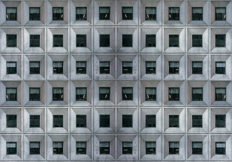 Tappeto in vinile grigio brutalismo effetto - TenStickers