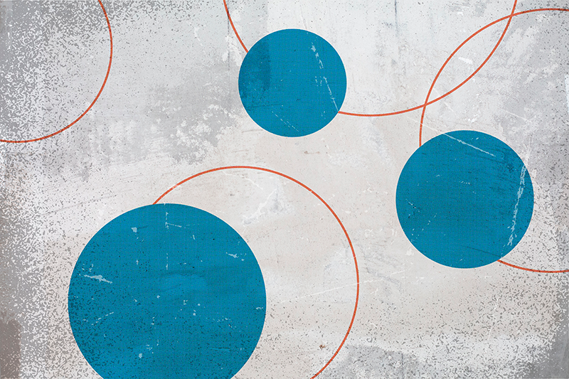 Tappeto in vinile geometrico brutalism disegno - TenStickers