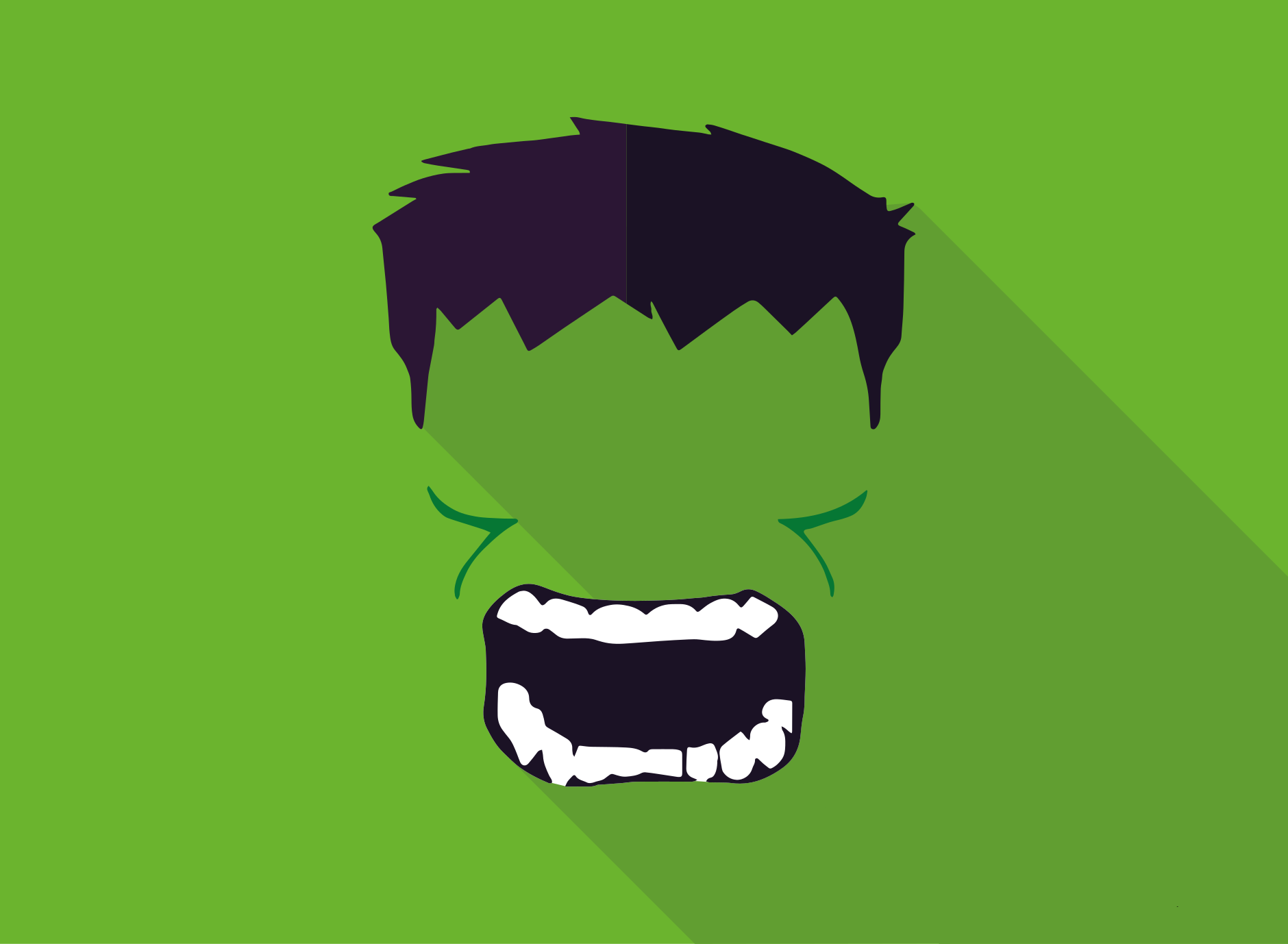 Tappeto in vinile per bambini supereroe verde - TenStickers