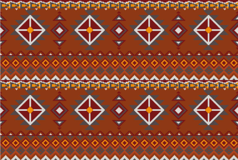 Tappeto in vinile stile etnico modello siena - TenStickers