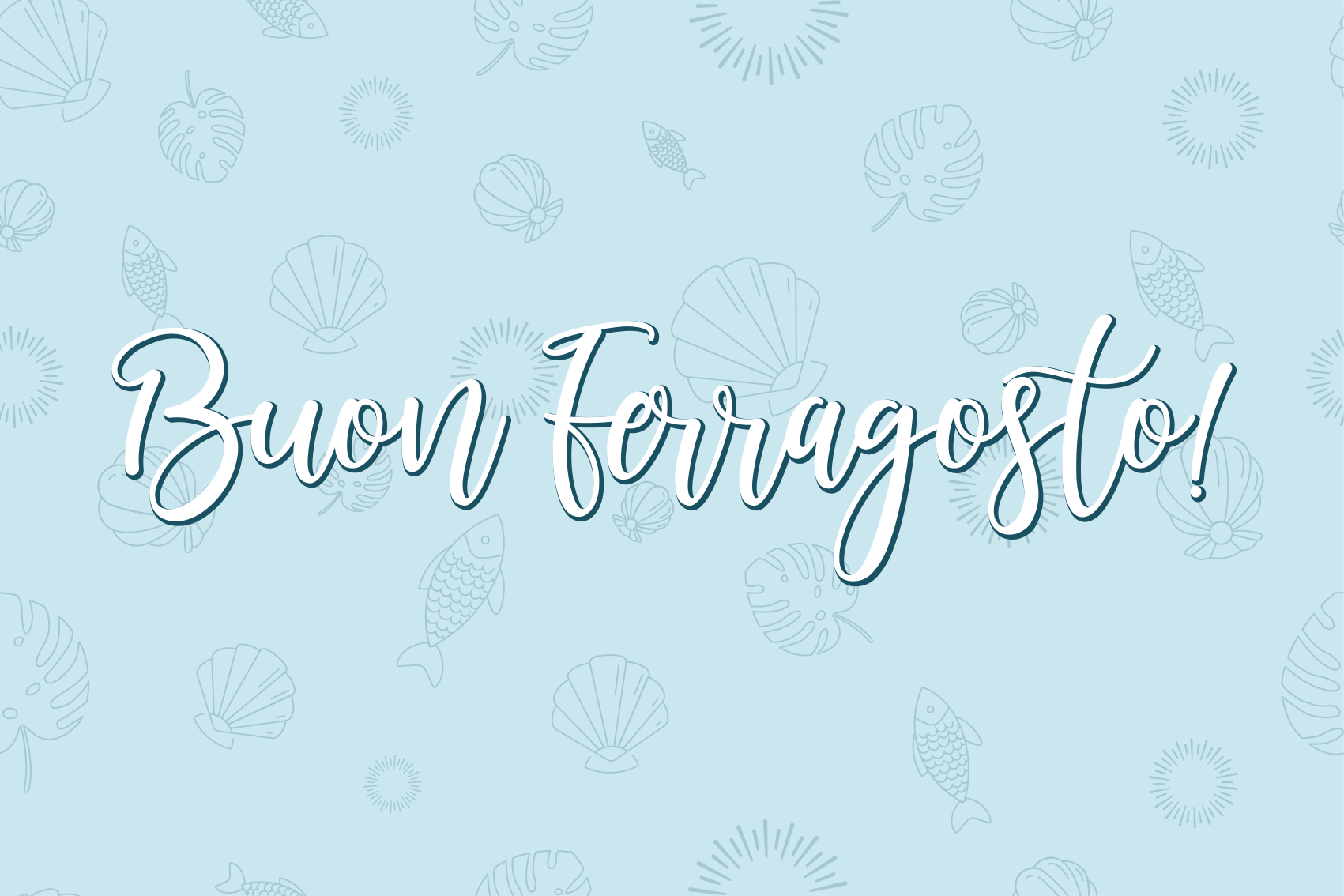 Tappeto in vinile per ragazzi buon ferragosto - TenStickers