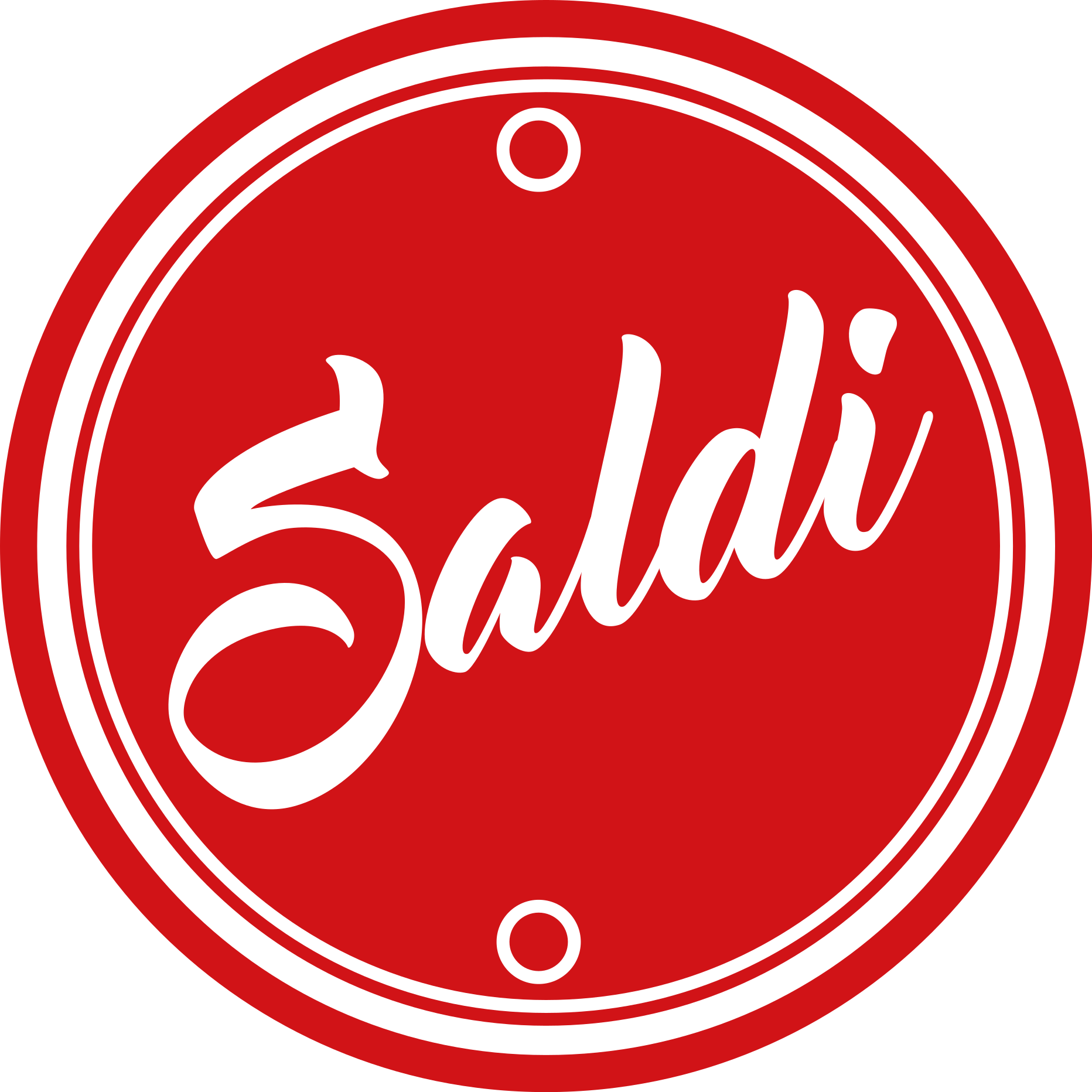 Tappeto in vinile rotondo rosso testo saldi - TenStickers