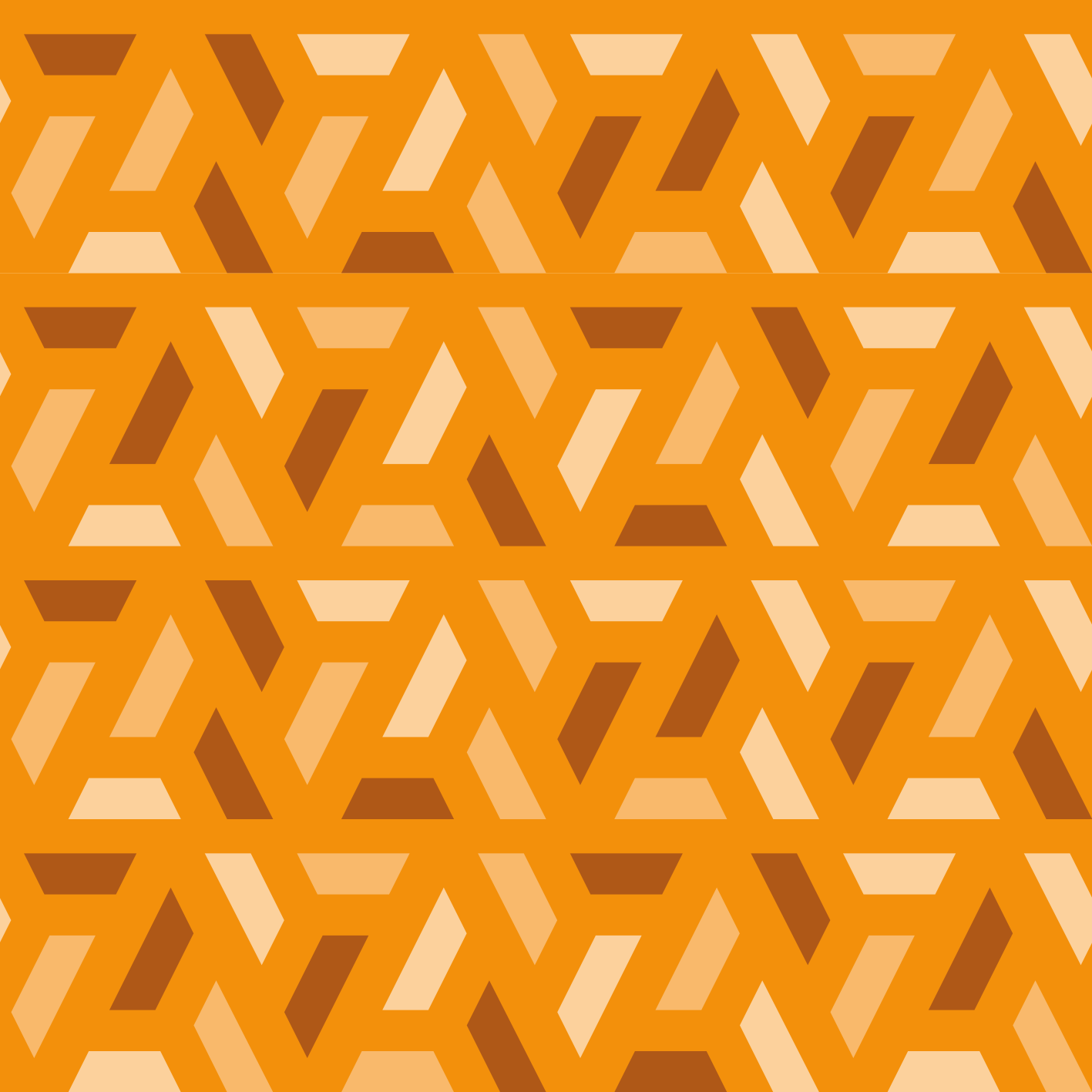 Tappeto in vinile geometrico moderno arancia - TenStickers