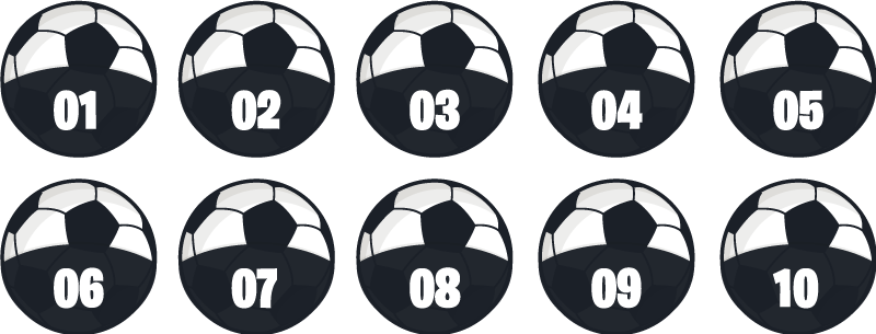 Tappeto in vinile pacchetto allenamento calcio - TenStickers