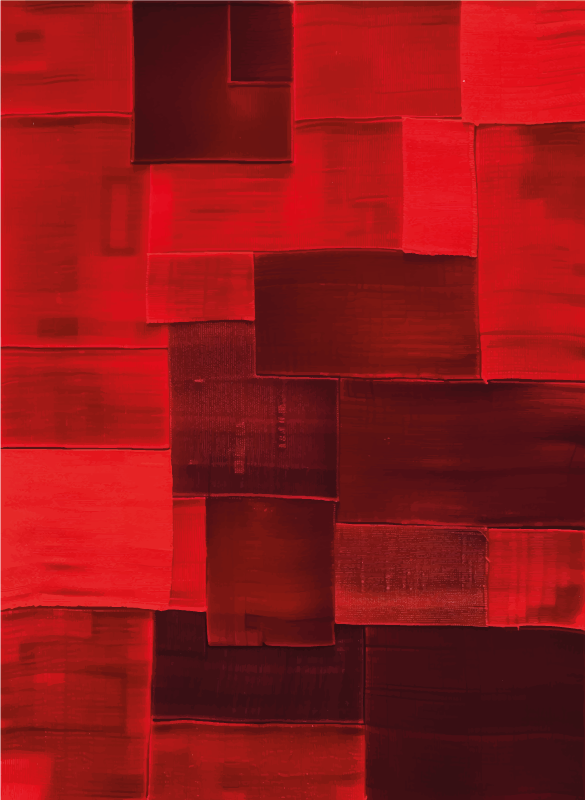 Tappeto vinile rosso modello ricostruito - TenStickers