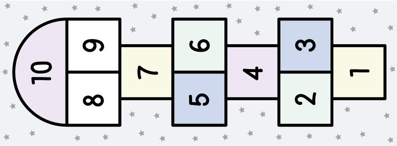 Tappeto vinile giochi gioco della campana - TenStickers