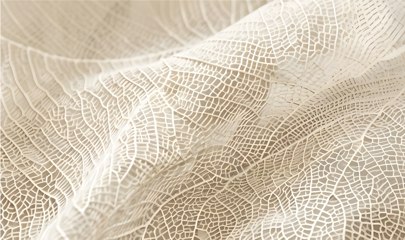 Tappeto vinile beige foglie minimaliste - TenStickers