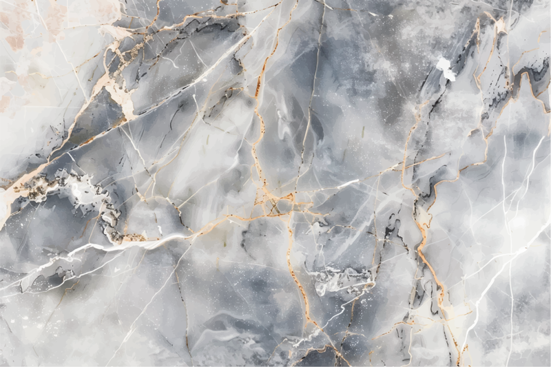 Tappeto vinile effetto marmo tonalità grigio bluastra - TenStickers