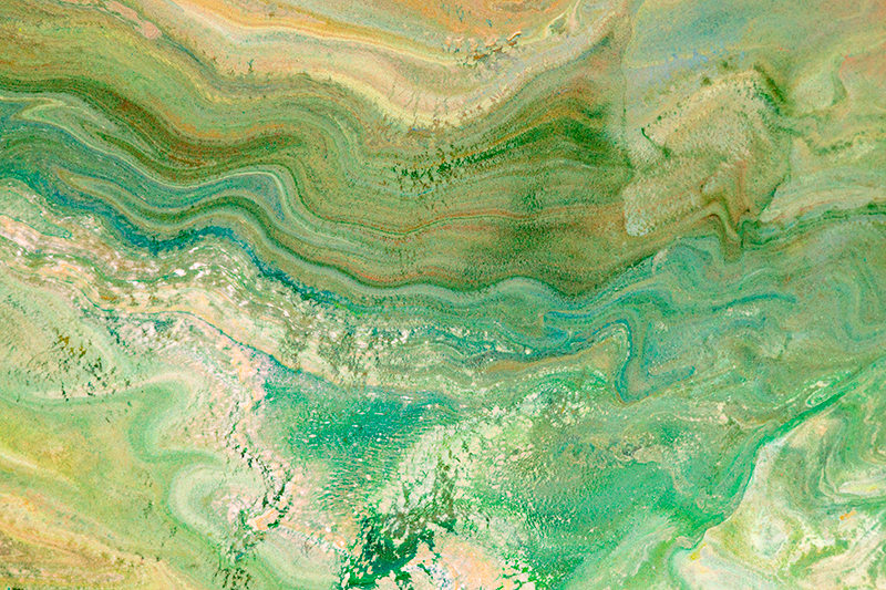 Tappeto vinile effetto marmo colori verde e beige - TenStickers