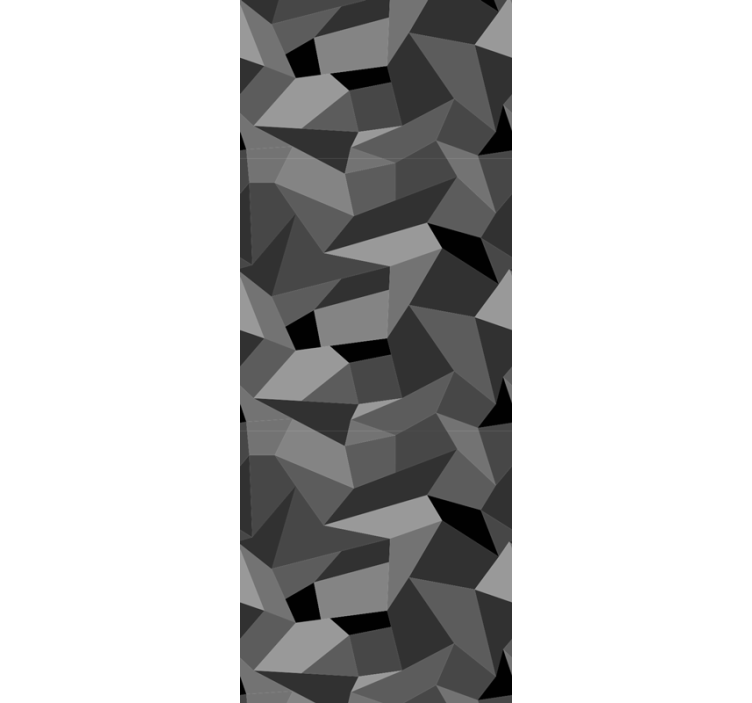 Carta da parati geometrica forme grigie nitide - TenStickers