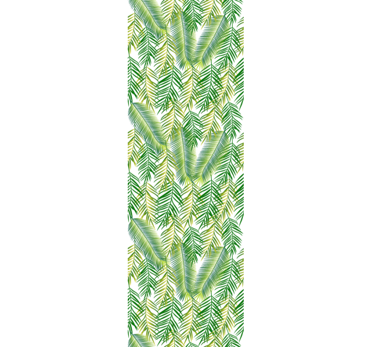 Carta da parati foglie design verde lussureggiante - TenStickers