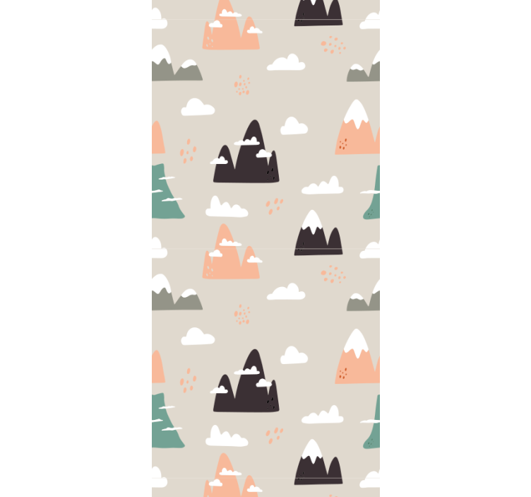 Carta da parati cameretta montagne scandinave - TenStickers