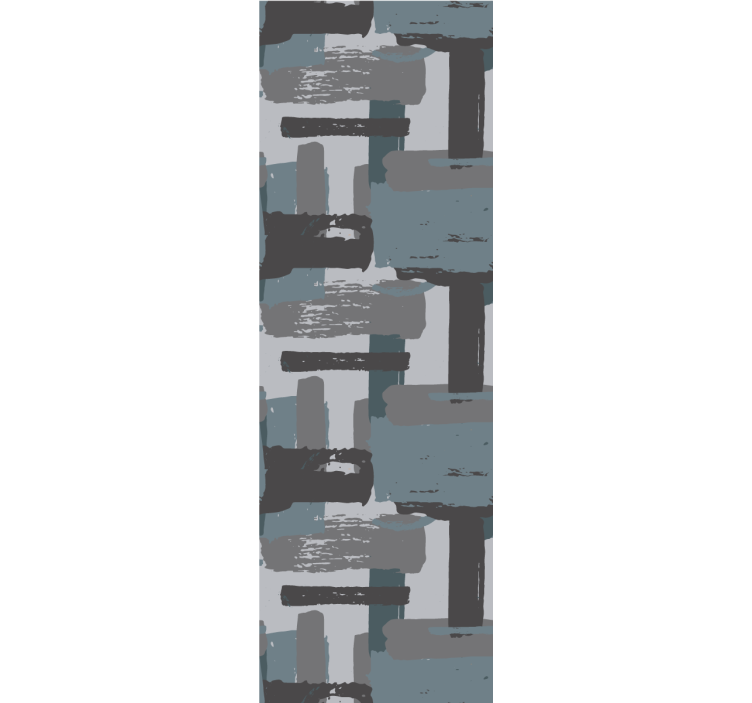 Carta da parati astratta pennellate di vernice grigia - TenStickers