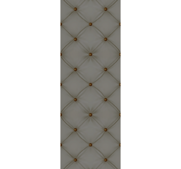 Carta da parati moderna texture motivo imbottito grigio - TenStickers