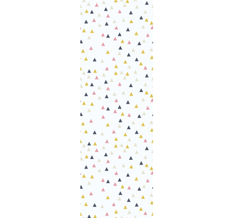 Carta da parati triangoli design minimalista bianco colorato - TenStickers