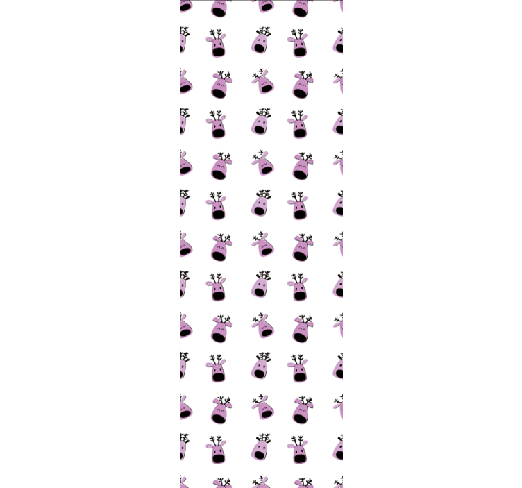 Carta da parati animali facce di renne felici - TenStickers