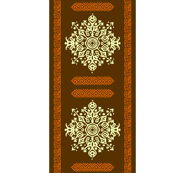 Carta da parati camera da letto mandala etnici dorati - TenStickers