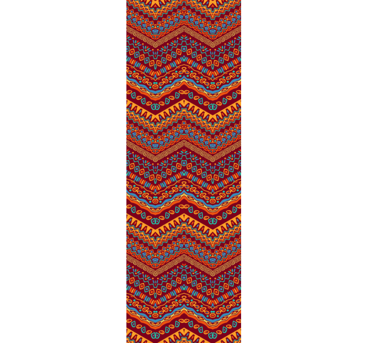 Carta da parati soggiorno motivo geometrico vibrante - TenStickers