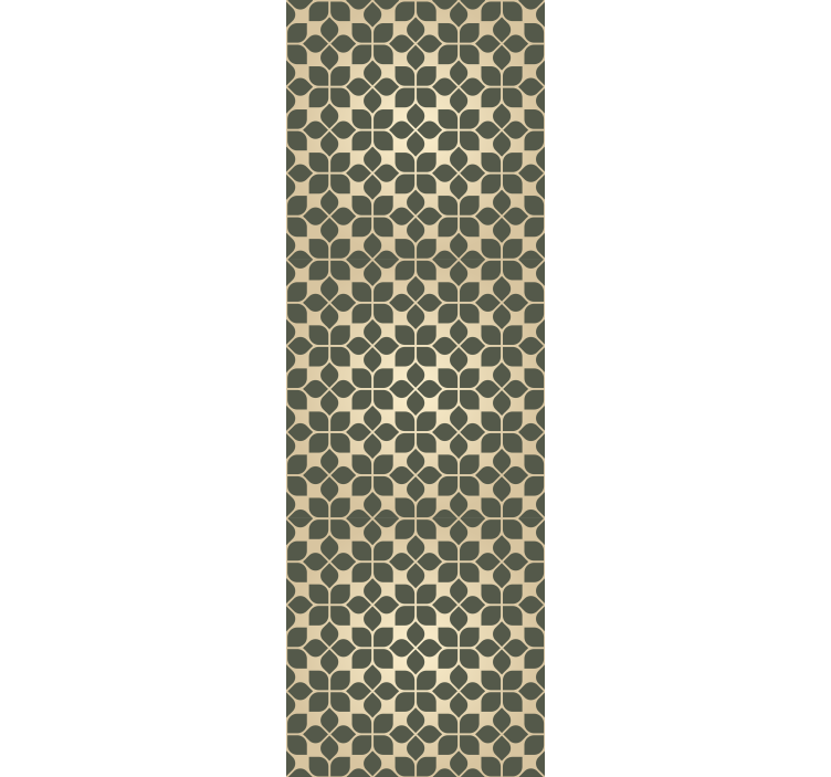 Carta da parati camera da letto stile floreale geometrico - TenStickers