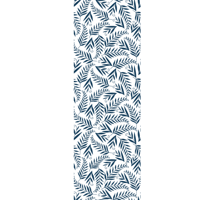 Carta da parati foglie motivo botanico grigio - TenStickers