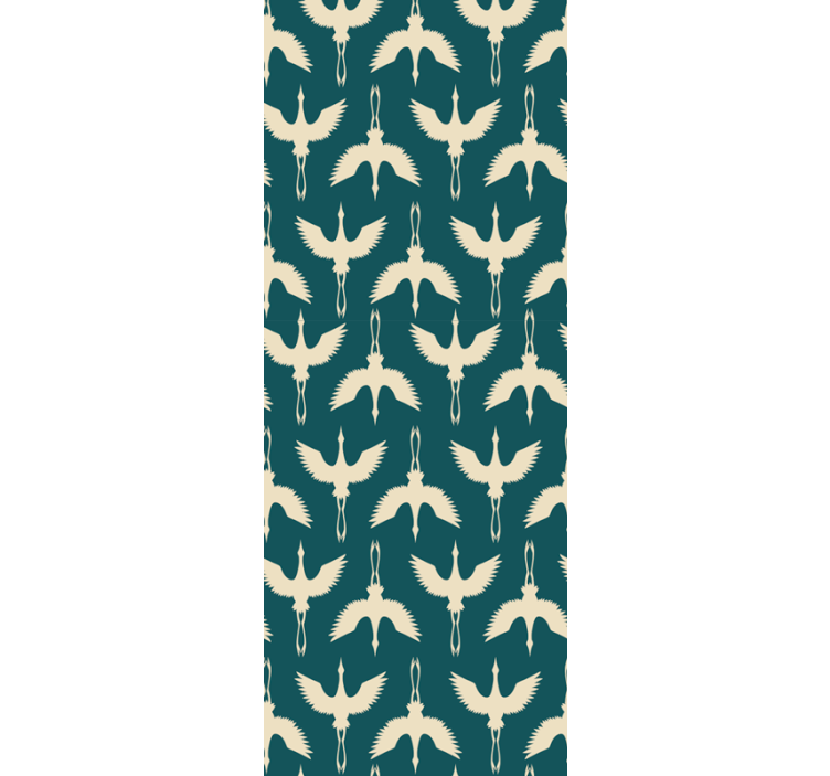 Carta da parati uccelli eleganti disegni beige - TenStickers