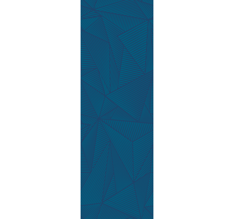 Carta da parati triangoli sfaccettature geometriche blu - TenStickers