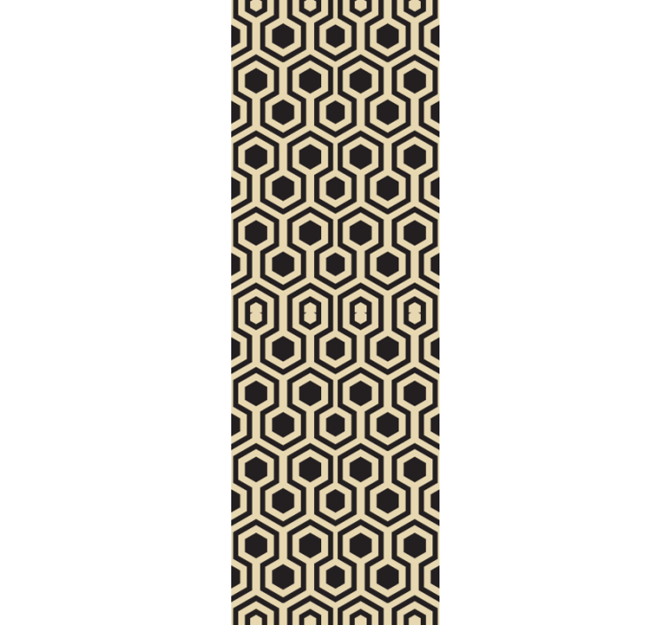 Carta da parati geometrica motivo esagonale a nido d'ape - TenStickers