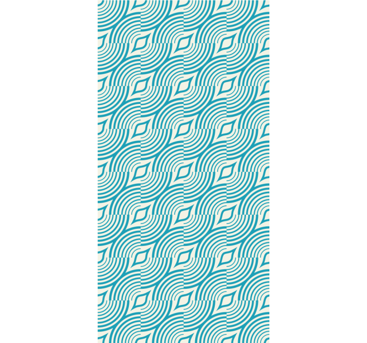 Carta da parati astratta forme d'onda fluenti - TenStickers