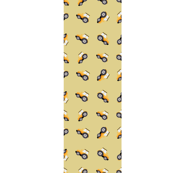 Carta da parati cameretta carini camion da costruzione - TenStickers