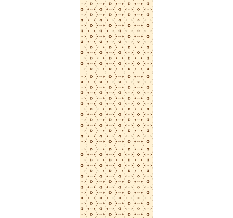 Carta da parati floreale accenti floreali geometrici - TenStickers