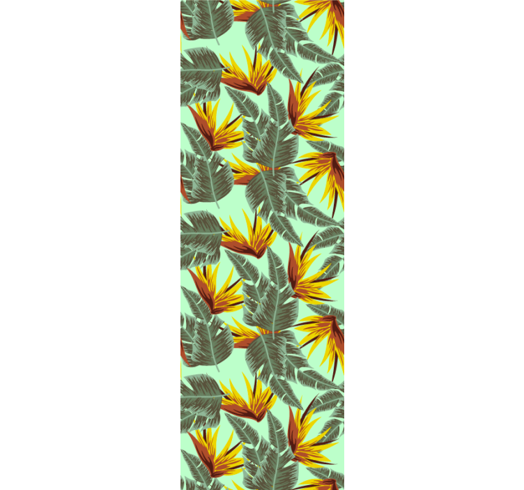 Carta da parati natura esplosione di fogliame tropicale - TenStickers