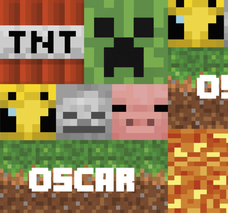 Carta da parati camera ragazzi motivo geometrico da gioco - TenStickers