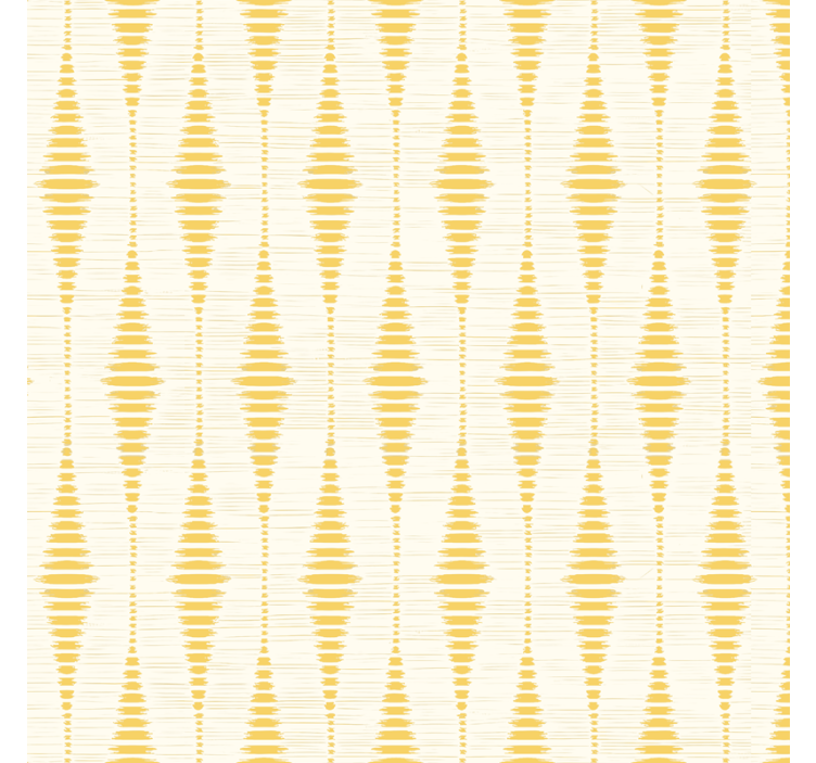 Carta da parati geometrica rabaul ikat giallo - TenStickers