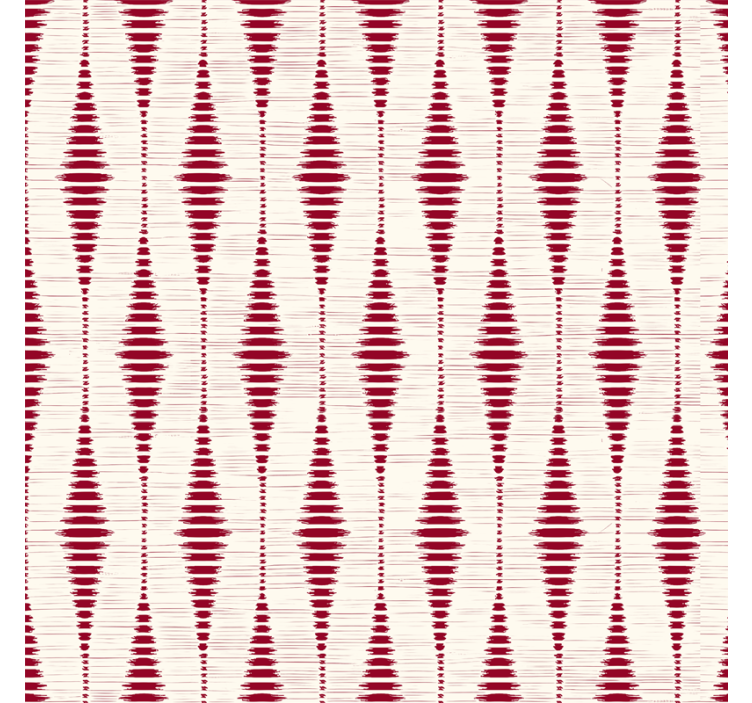 Carta da parati geometrica rabaul ikat rosso - TenStickers