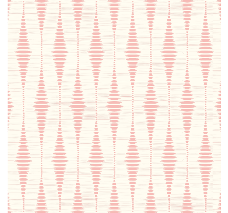 Carta da parati geometrica rabaul ikat rosa pastello - TenStickers