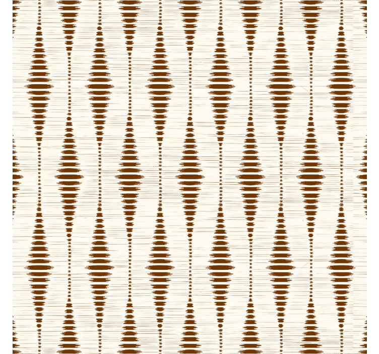 Carta da parati geometrica rabaul ikat color cioccolato - TenStickers