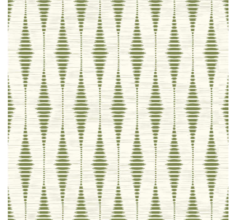 Carta da parati geometrica rabaul ikat verde muschio - TenStickers