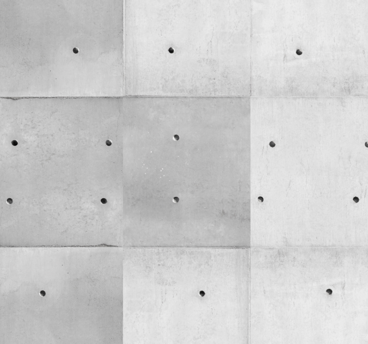 Carta da parati cemento calcestruzzo bianco - TenStickers