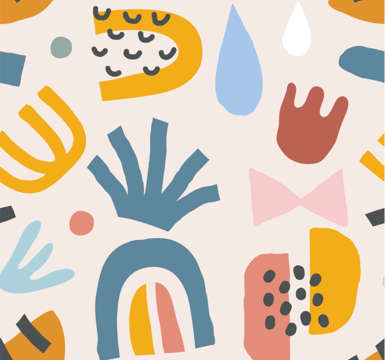 Carta da parati astratta modelli bohémien - TenStickers