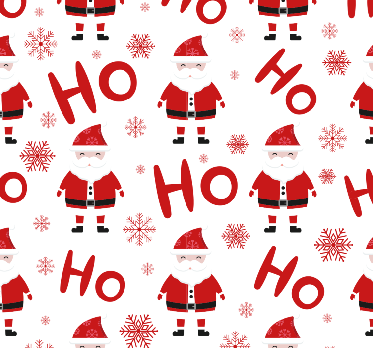 Carta da parati con Babbo Natale - TenStickers