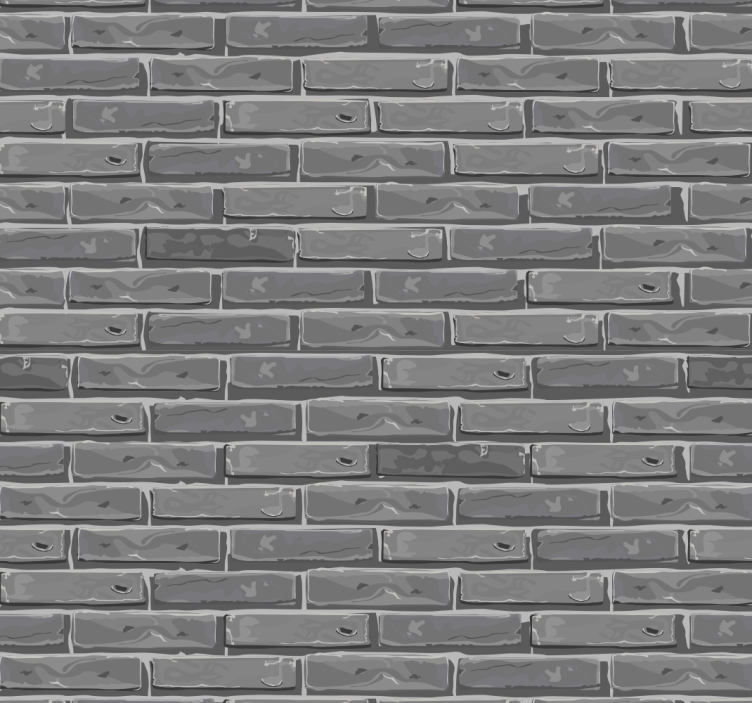 Carta da parati mattoni Nell'ombra - TenStickers