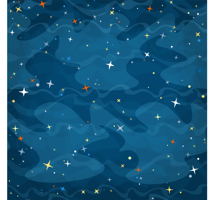 Carta da parati stelle Notte stellata - TenStickers
