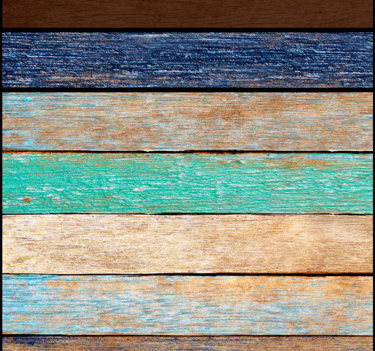 Carta da parati effetto legno design rustico della plancia - TenStickers