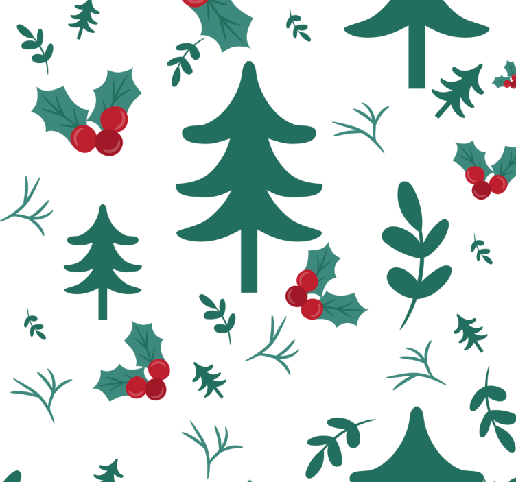 Christams natura natale carta da parati - TenStickers